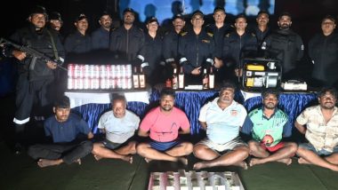 Indian Coast Guard Intercepts Diesel Smuggling Boat Off Mumbai, Seizes INR 10 Lakh Cash, Liquor (Video)