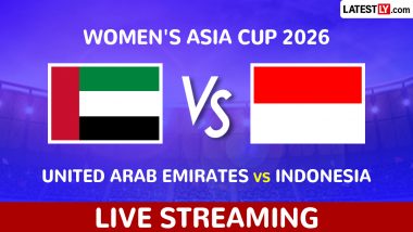 UAE vs Indonesia, Live Streaming and Free Telecast of Women's Asia Cup 2026 in India