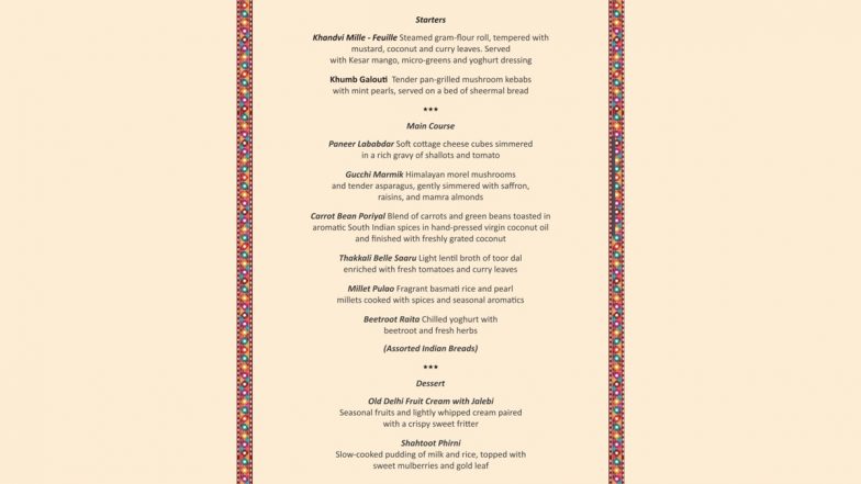 BRICS Gala Dinner: What&rsquo;s on the Special Menu Served to World Leaders at Bharat Mandapam?