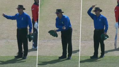 Rare in Cricket! Umpire Signals No-Ball, Dead Ball, and Free Hit After Bowler&rsquo;s Wayward Delivery