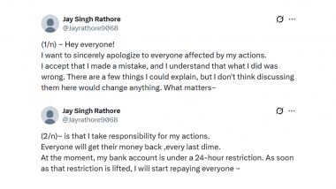 Jay Singh Rathore Crowdfunding Row: X User Accused of Raising Over INR 1.5 Lakh Using Fake Hospital Papers; Issues Apology