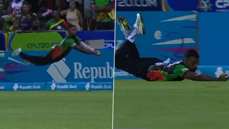 Navin Bidaisee's Pulls Off Superman-Esque Catch To Dismiss Quinton de Kock in CPL 2026