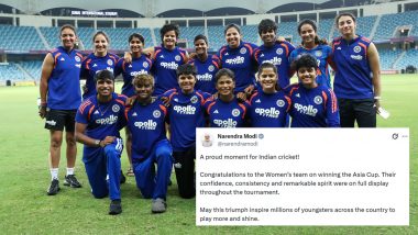 PM Narendra Modi Congratulates India Women on Winning Asia Cup Title
