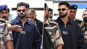 sports-Virat Kohli Arrives in Thiruvananthapuram Ahead of India vs West Indies 1st ODI