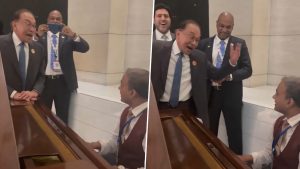 social-viral-Malaysia PM Anwar Ibrahim Sings Kishore Kumar’s ‘Khwab Ho Tum Ya Koi Haqeeqat’ During India Visit (Video)