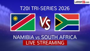 Namibia vs South Africa Live Cricket Streaming Online in India, T20I Tri-Series 2026 Match 6.