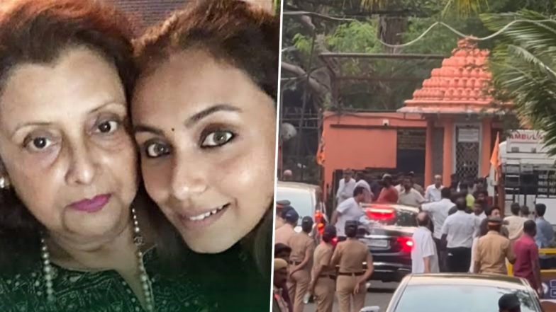 Krishna Mukerji Dies at 75: Shah Rukh Khan, Alia Bhatt and Bollywood Fraternity Pay Last Respects to Rani Mukerji&rsquo;s Mother