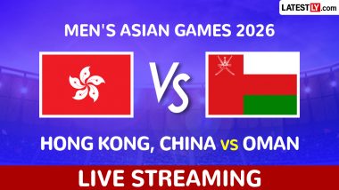 Hong Kong, China vs Oman Live Streaming and Free Telecast of Men's Asian Games 2026 Cricket in India