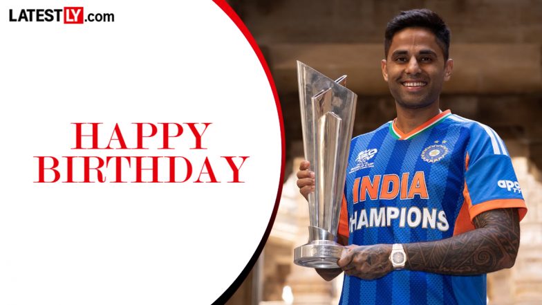 Suryakumar Yadav Birthday Special: Celebrating T20 World Cup Winning Captain As India Star Turns 36