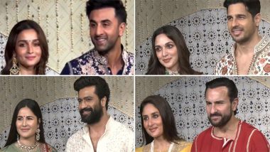 Ganesh Chaturthi 2026: Vicky-Katrina, Alia-Ranbir, Saif-Kareena Arrive at Ambani Family&rsquo;s Iconic Residence Antilia