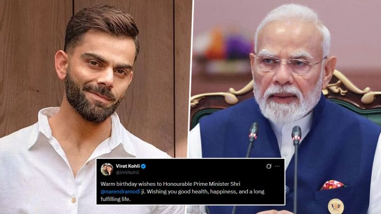 Virat Kohli Extends Warm Birthday Wishes To PM Narendra Modi