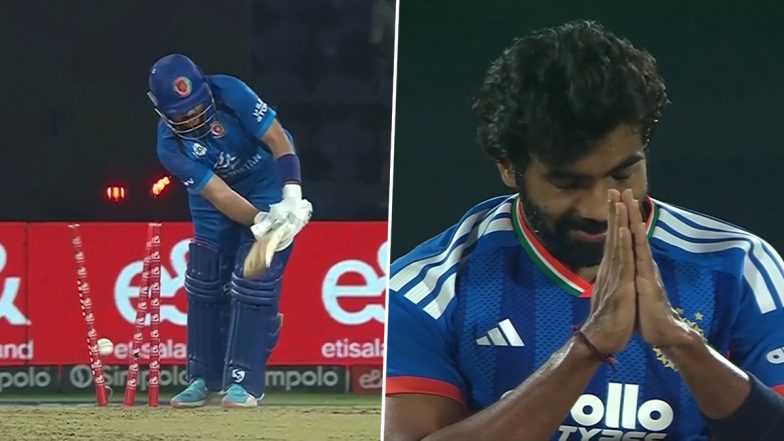 Jasprit Bumrah Knocks Over Darwish Rasooli With Pinpoint Yorker During IND vs AFG 3rd T20I 2026