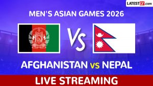 sports-Afghanistan vs Nepal Live Streaming and Free Telecast of Men's Asian Games 2026 Cricket in India