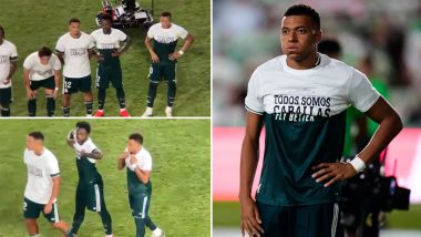 Kylian Mbappe and Vinicius Jr Remove Ceuta Solidarity Shirts Before Real Madrid vs Elche