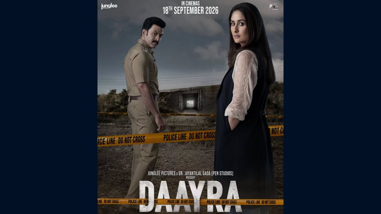 &lsquo;Daayra&rsquo;: Kareena Kapoor Khan and Prithviraj Sukumaran Draw the Line in Striking New Poster