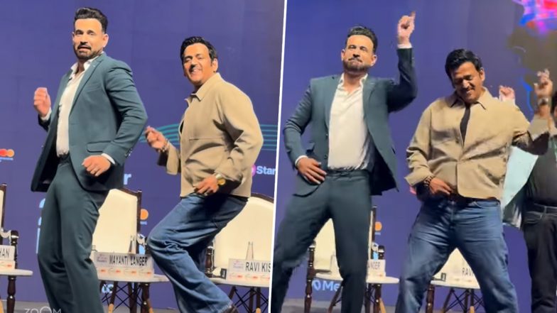 FICCI FRAMES 2026: Ravi Kishan Teaches His Viral &lsquo;Gucci&rsquo; Dance to Irfan Pathan in Viral Video