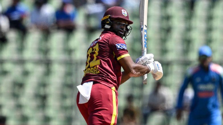 John Cambell Hits Joint-Fastest ODI Fifty For West Indies Against India, Achieves Feat During IND vs WI Match