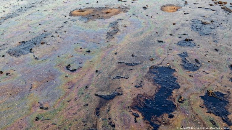 Strait of Hormuz Attacks Spill Oil into Persian Gulf