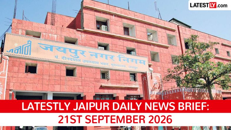 Jaipur Latest News Today on September 21st, 2026: MLA Detained, Traffic System &amp; Water Projects
