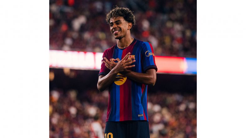 Sports News | La Liga: Lamine Yamal, Raphinha Score Braces as Barcelona Beat Rayo Vallecano 5-2