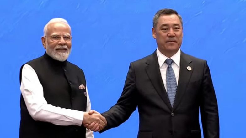 World News | PM Modi Arrives at Bishkek's Yrys Ordo Congress Hall to Attend 26th SCO Summit