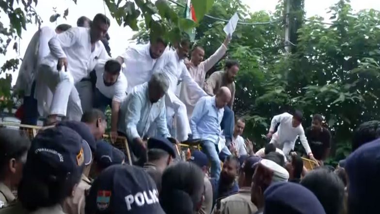 India News | Uttarakhand Congress Stages Massive Protest over Haldwani 'purification' Controversy