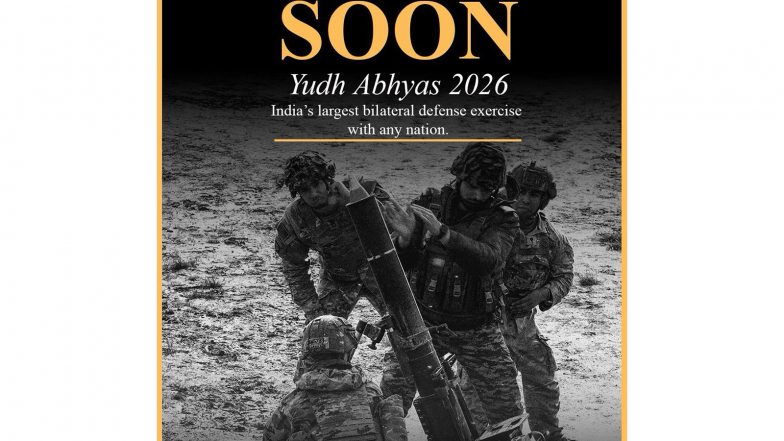 World News | India and US Gear Up for Upcoming 2026 Edition of Joint Military Exercise 'Yudh Abhyas