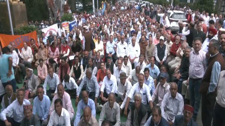 India News | Himachal: Pensioners Hold Assembly Gherao Protest in Shimla, Demand Release of Pending Dues