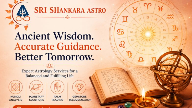 Business News | Sri Shankara, Astrologer in Bangalore, Offers Personalized Astrology Solutions for Marriage, Career, and Business Decisions