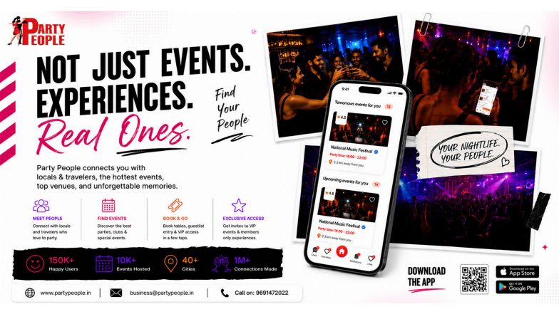 Business News | PartyPeople Expands to Bangalore, Bringing Club Discovery, VIP Access and Party-Mate Connections Into One Platform