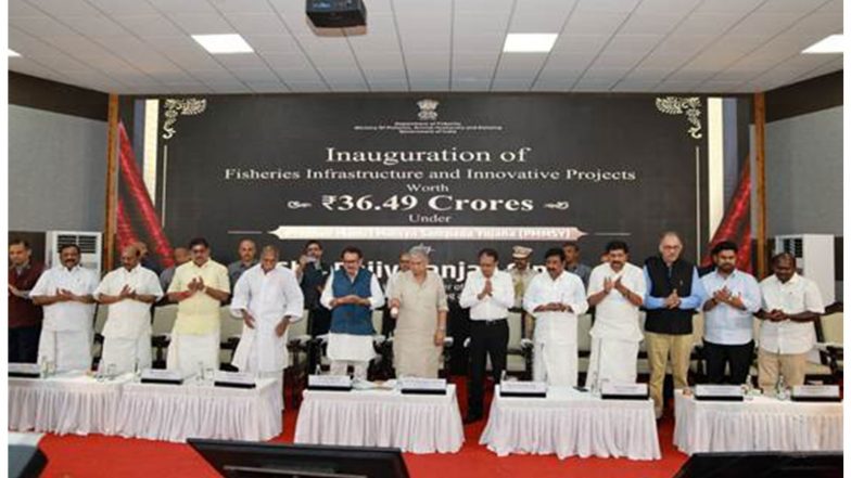 India News | Puducherry: Union Minister Rajiv Ranjan Singh Launches Fisheries Infrastructure Projects Worth Rs 36.49 Crore
