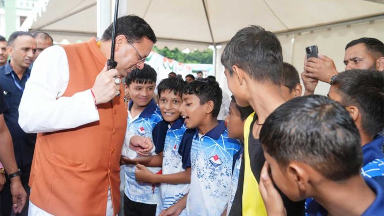Sports News | Uttarakhand CM Dhami Inaugurates 'Khel Mahakumbh-Chief Minister's Championship Trophy 2026' in Tanakpur
