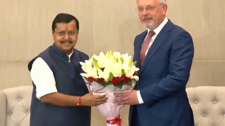 World News | Russian Ambassador to India Denis Alipov Meets BJP National President Nitin Nabin