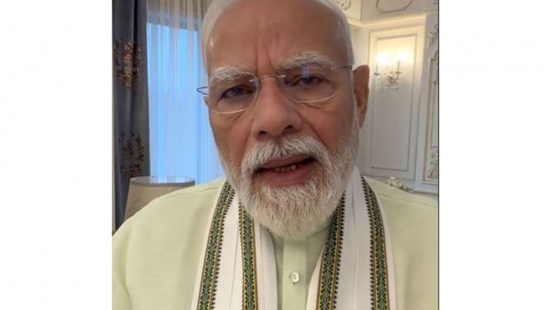 India News | PM Modi Hails 7.8% GDP Growth, Takes 'jhooth Ki Goonj' Jibe at Congress