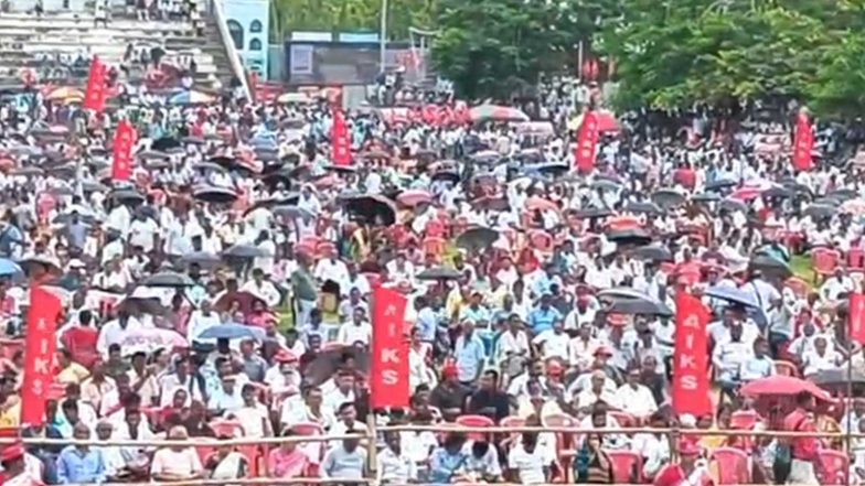 India News | All India Kisan Sabha Holds Massive Public Rally Amid 22nd Tripura State Conference
