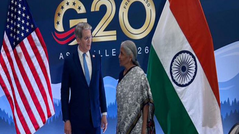 Business News | Sitharaman Meets US Treasury Secretary Bessent; India, US to Deepen Ties in Various Areas Including Critical Minerals