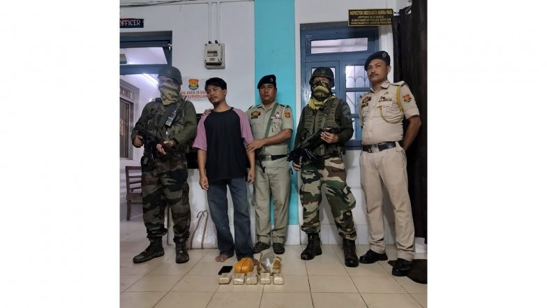 India News | Assam Rifles Seizes 9,500 Yaba Tablets Worth Rs 38 Lakh in Tripura's Kanchanpur; One Held