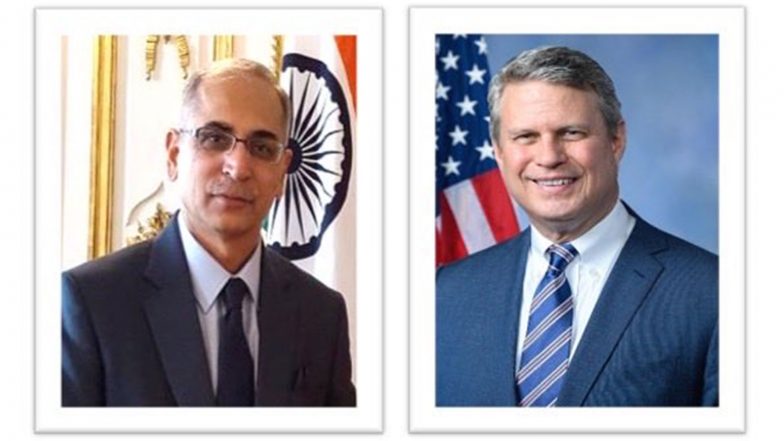World News | Ambassador Kwatra, US Congressman Huizenga Discuss India-US Defence, Trade and Technology Cooperation