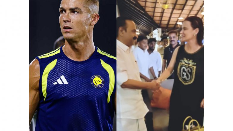 Sports News | Cristiano Ronaldo's Sister Elma Visits Keralam, Meets CM Satheesan
