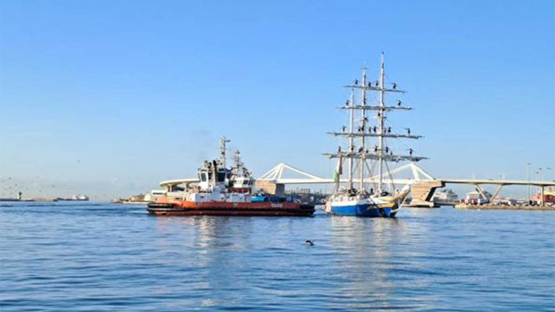 World News | Lokayan 2026: Indian Naval Ship Sudarshini Arrives in Barcelona