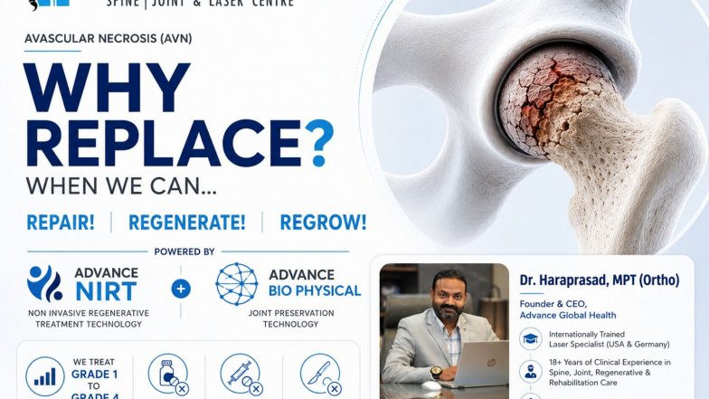 Business News | AVN Cases Surge After COVID-19; Delhi-Haldwani Centre's Non-Surgical Approach Reportedly Spares Over 5000 Patients From Hip Surgery