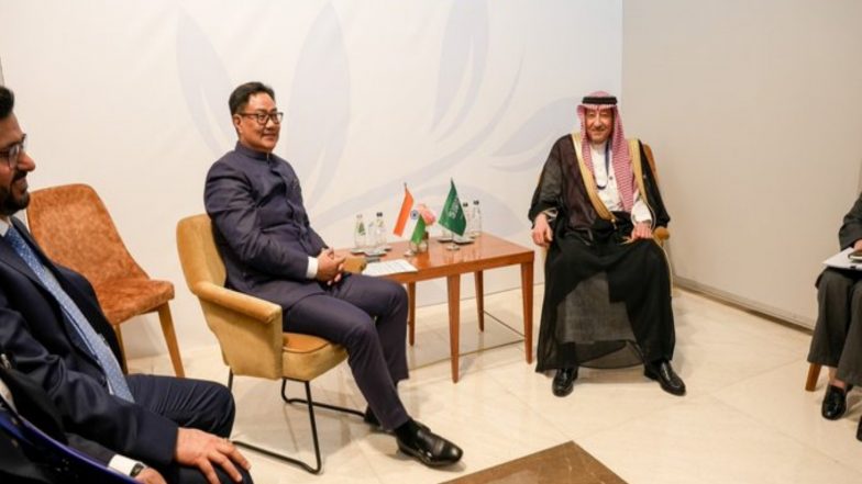World News | Kiren Rijiju Holds Series of Bilateral Talks on Sidelines of NAM Summit in Belgrade
