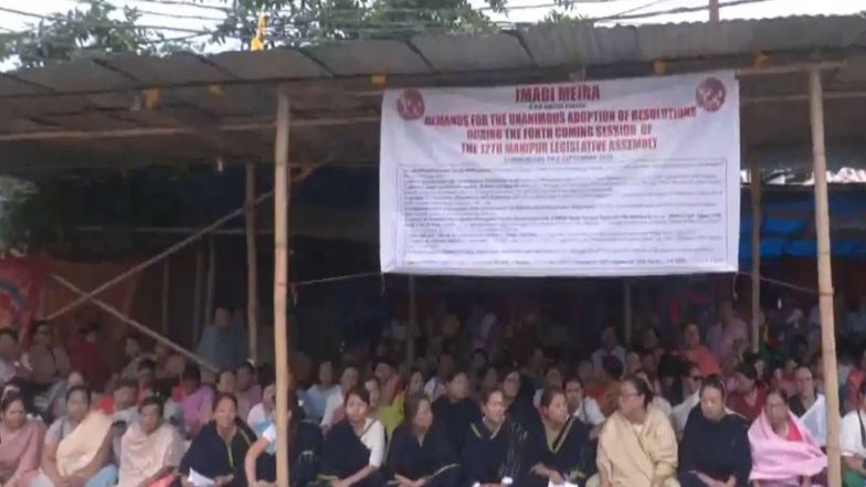 India News | Manipur: Women's Organization Stages Sit-in, Demands Assembly Resolutions on Missing Persons, Rehabilitation