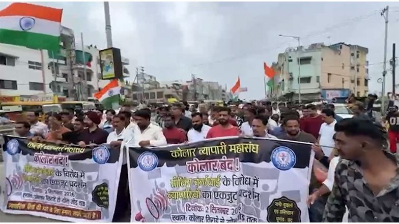 India News | Traders Protest Against Sealing Action, Observe Shutdown in Bhopal’s Kolar Area