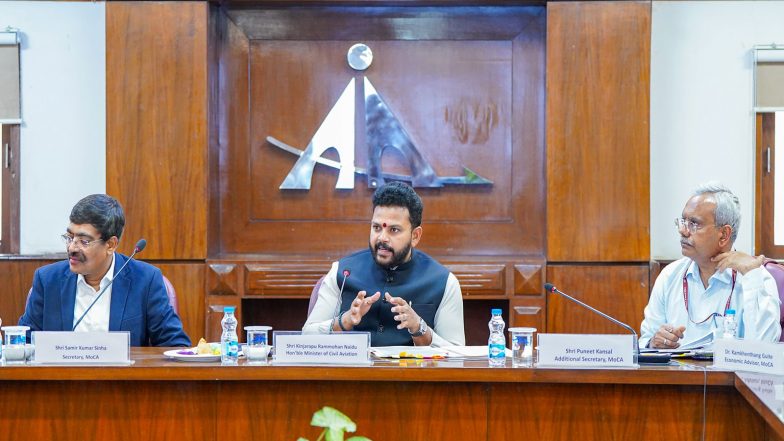 India News | Civil Aviation Minister Ram Mohan Naidu Chairs High Level Committee on Aircraft Leasing and Financing