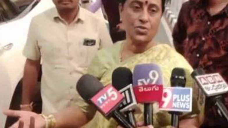 India News | Telangana Minister Surekha Returns to Hyderabad After Meeting Congress High Command Amid Disciplinary Row