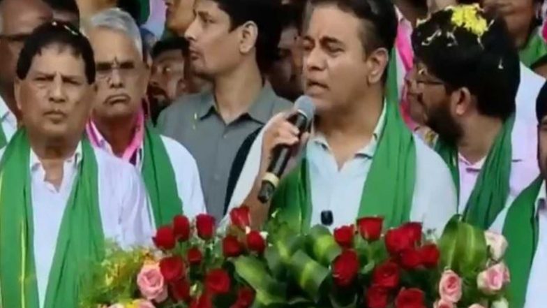 India News | KTR Announces Padayatra for Nagarjuna Sagar Left Canal Farmers