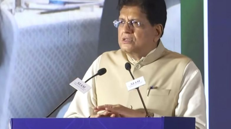 Business News |  India is Targeting $1 Trillion Exports, Auto Industry Should Deepen Localization and Expand Global Footprint: Piyush Goyal