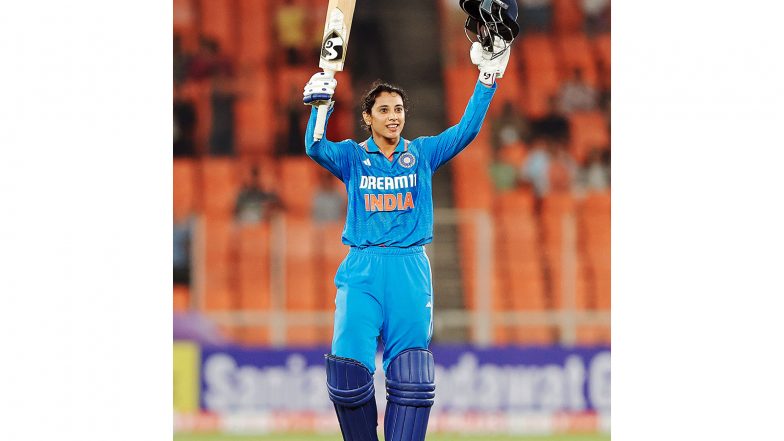 Sports News | Women's Asia Cup 2026: Mandhana's Record-breaking Hundred Powers India to 193/5 Against Hong Kong