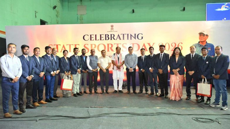 Sports News | State Sports Day 2026 Celebrated in Guwahati to Honour Assam’s Sporting Legend Arjun Bhogeswar Baruah